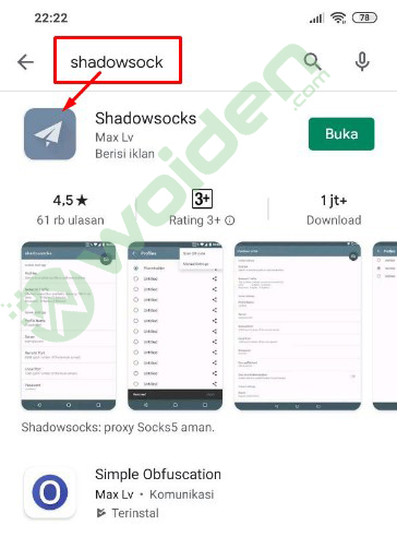 Aplikasi Shadowsocks