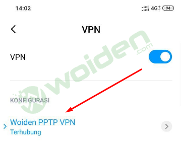 Setting PPTP VPN di android