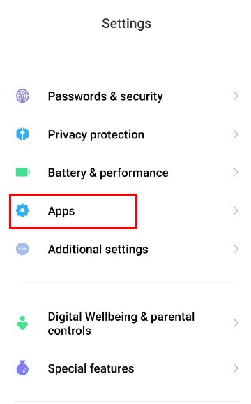 Setting Xiaomi hide apps