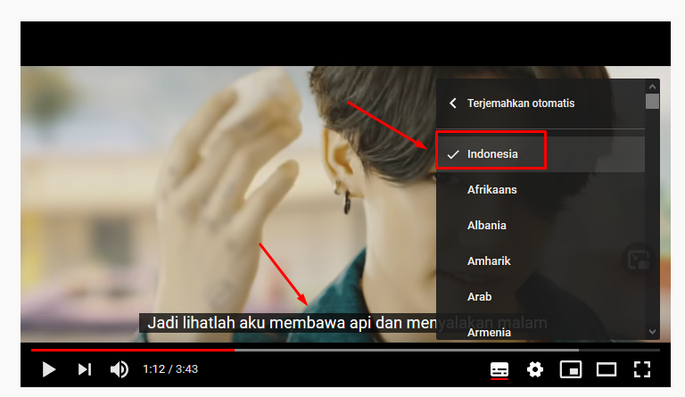 cara mudah menampilkan subtittle indonesia di youtube