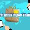 Syarat untuk Import Thailand